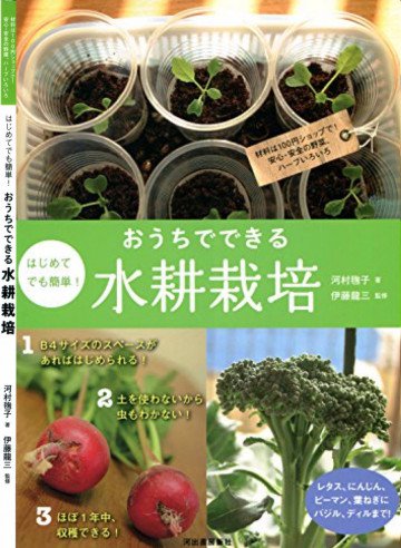 はじめてでも簡単! おうちでできる水耕栽培 材料は100円ショップで! 安心・安全の野菜、ハーブいろいろ 